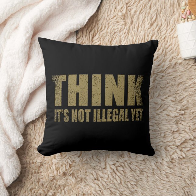 Coussin Drôle slogan sarcastique humour adulte sarcasme (Couverture)