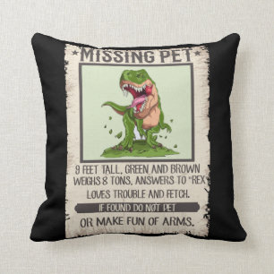 Coussin Drôle T-Rex Dino Pet Dinosaur Plaisanter