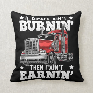 Coussin Drôle Trucker Trailer Truck Driver Don