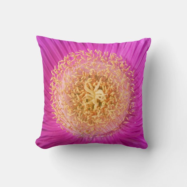 Coussin du centre de fleurs rose vif (Recto)