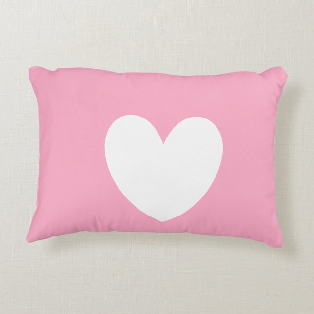 Coussin du coeur blanc (Dos)