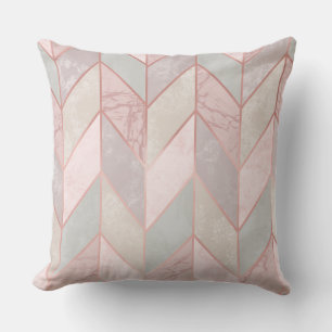 Coussin du concepteur géométrique rose