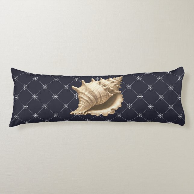 Coussin du corps de coquillages côtiers/plage/naut (Devant)