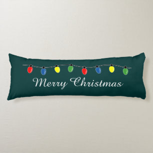 Coussin du corps des lumières de l'arbre de Noël a