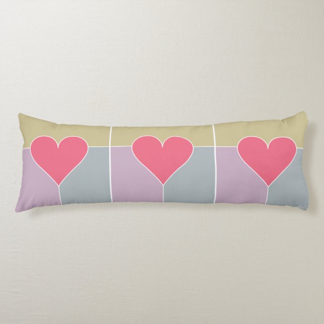 Coussin du corps du Motif cardiaque (Devant)