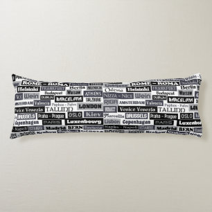 coussin du corps du voyageur européen