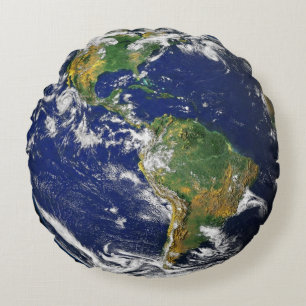 Coussin du Cycle du globe terrestre en Amérique d