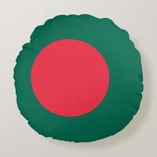 Coussin du drapeau du Bangladesh patriotique (Devant)