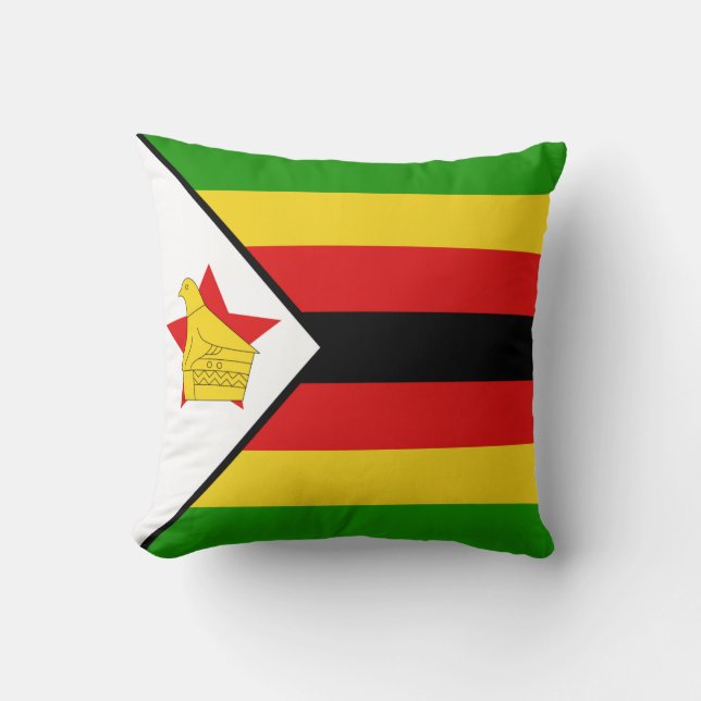Coussin du drapeau du Zimbabwe (Recto)