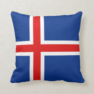 Coussin du drapeau islandais x