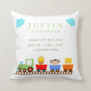 Coussin du Faire-part de naissance pour bébés Toy