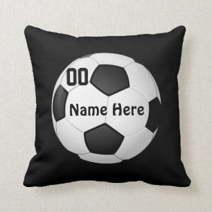 Coussin du football avec votre COULEUR, NOM et