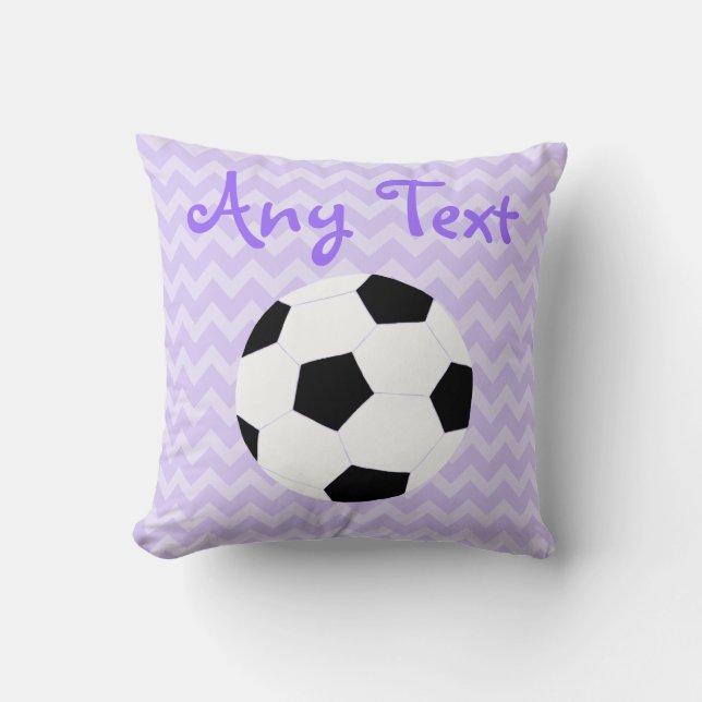 Coussin du football : Coutume pourpre (Recto)
