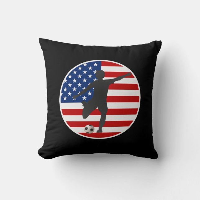 Coussin du football des femmes des Etats-Unis de (Recto)
