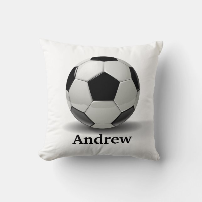 Coussin du football - personnalisez-le ! (Recto)