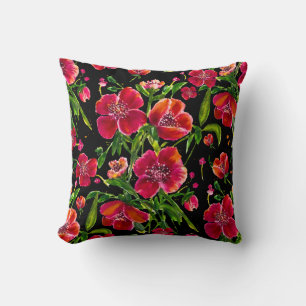 Coussin du jardin Red Poppy