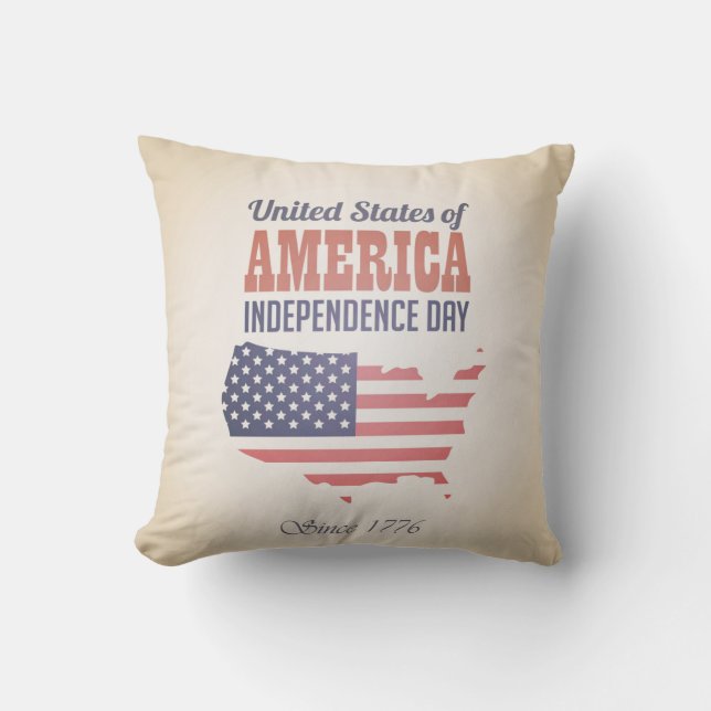 Coussin du Jour de l'Indépendance des États-Unis d (Recto)