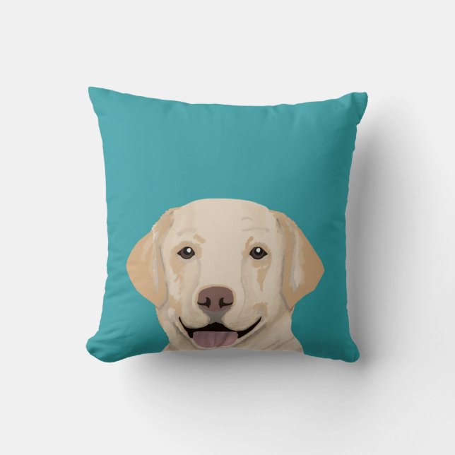 coussin du Labrador - coussin de chiens de laborat (Recto)