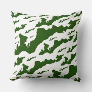 Coussin du logo classique de Fishers Island - Gree