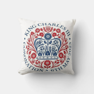 Coussin du logo du couronnement King Charles III/