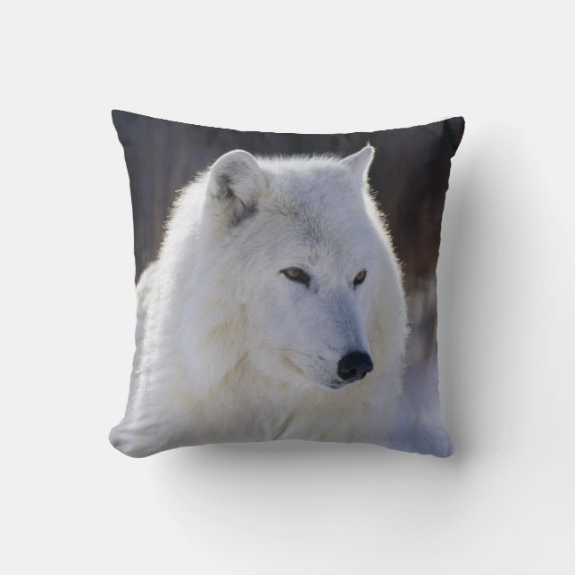 Coussin du loup blanc arctique (Recto)