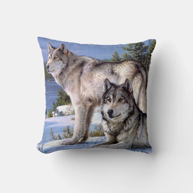 Coussin du loup d'hiver (Recto)