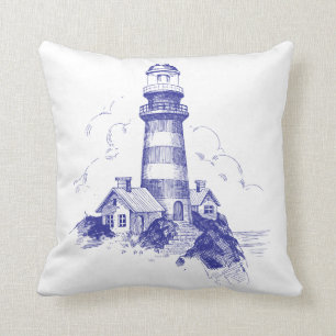 Coussin du phare bleu