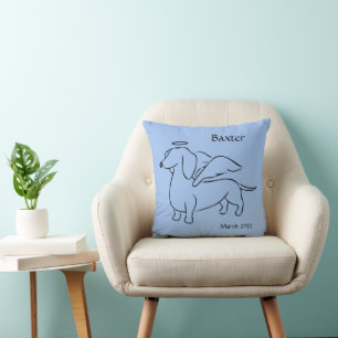 Coussin du souvenir de Dachshund Angel