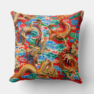 coussin du temple dragons