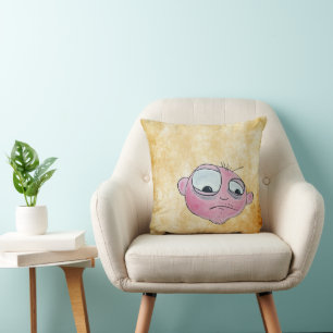 Coussin du visage amusant !