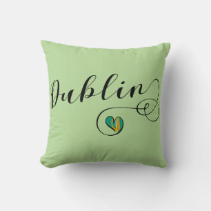 Coussin Dublin Heart Throw Cushion, Irlande