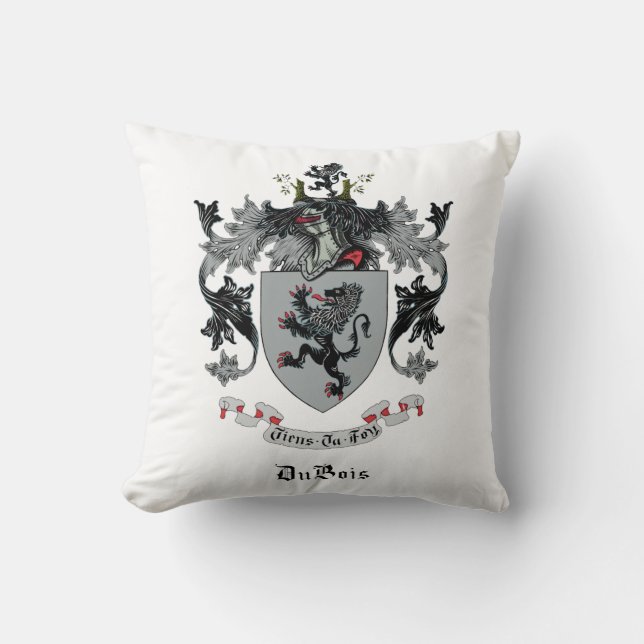 Coussin DuBois Family Crest Jeu d'oreiller (Recto)