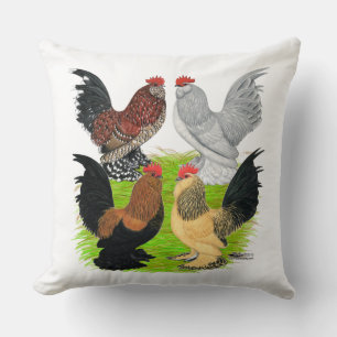 Coussin D'Uccles Quatre Coq