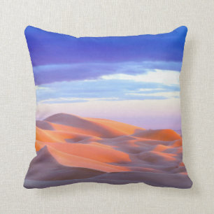 Coussin Dunes de sable de Glamis au coucher du soleil