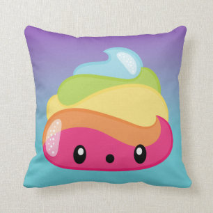 Coussin Dunette Emoji d'arc-en-ciel