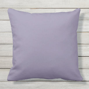 Coussin Dusty Lavender Solid Outdoor Throw Pillow 20x20