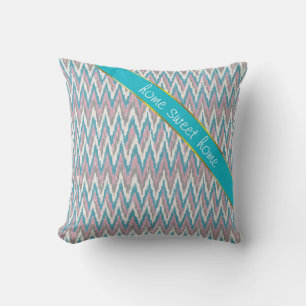 Coussin Dusty rose et bleu iKat