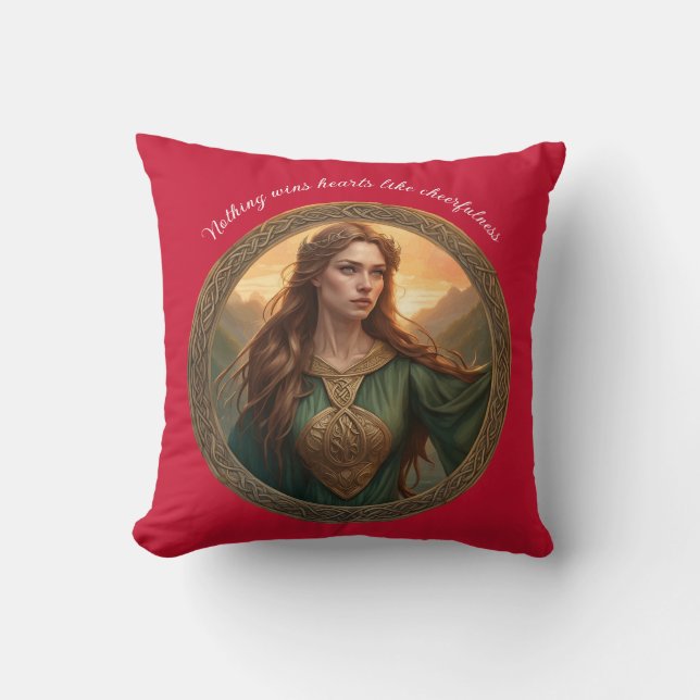 Coussin Dwynwen la patronne des amoureux (Recto)