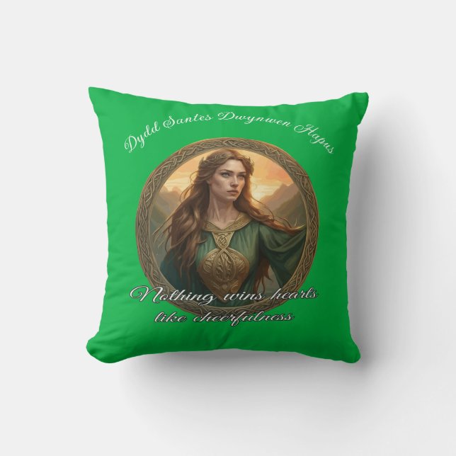 Coussin Dwynwen la patronne des amoureux (Recto)