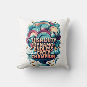 Coussin Dynamo T-Shirt de Corvée de Vaisselle, Champion du