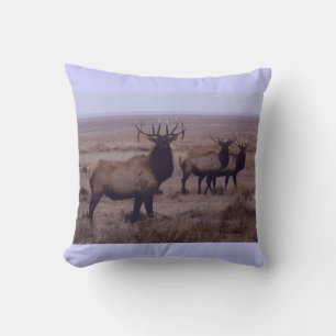 Coussin E19 Élan Mâle Double Ramures Tombantes