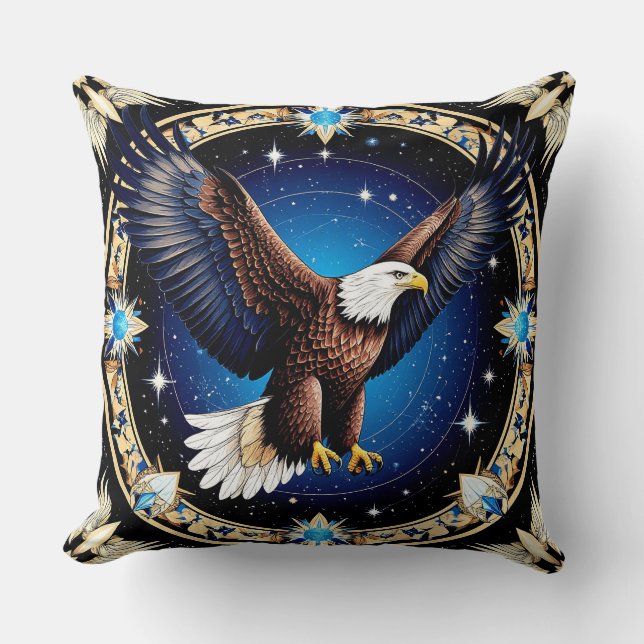Coussin Eagle majestueux (Recto)