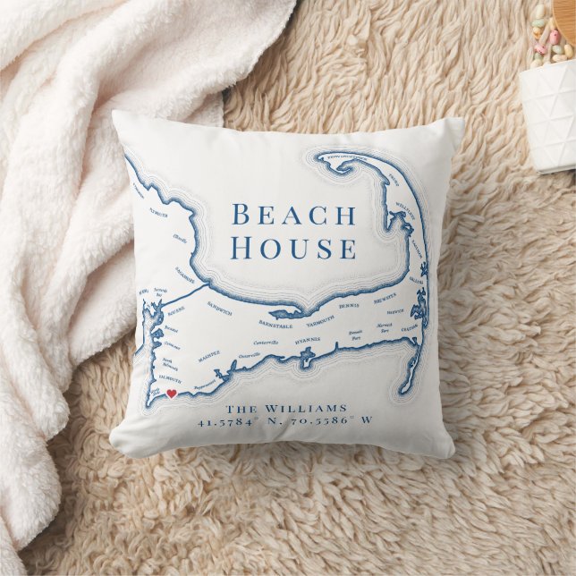 Coussin East Falmouth MA Cape Cod Beach House Photo (Couverture)