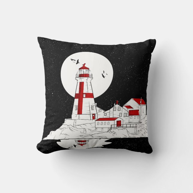 Coussin East Quoddy Head Phare plat (Recto)