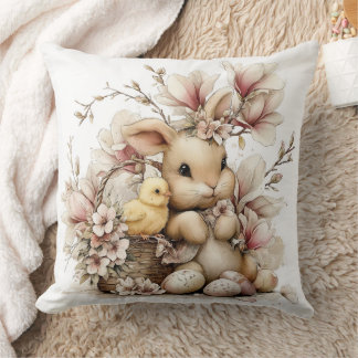 Coussin Easter Bunny With Chick 