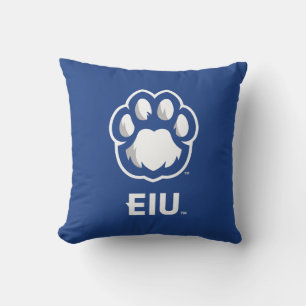 Coussin Eastern Illinois Panthers Empreinte de patte & EIU