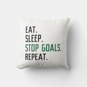 Coussin Eat Sleep Stop Buts Répéter