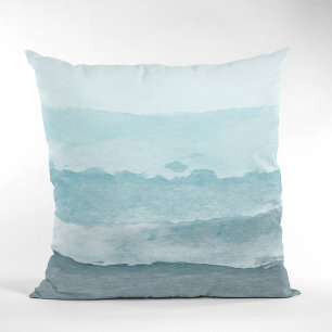Coussin Eau bleu mer Abstraite