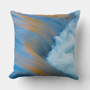 Coussin Eau bleue abstraite, Canada