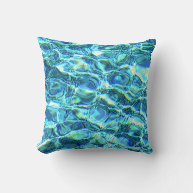 Coussin Eau Chatoyante Tombée (Recto)
